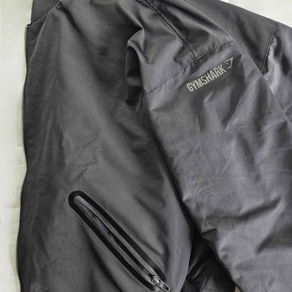 Gymshark Women's Gray Bomber Jacket - Picture 7 of 8